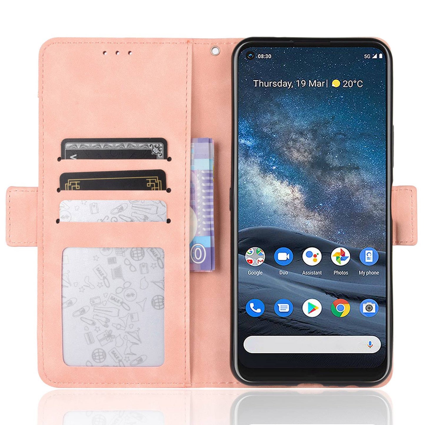 Leather with Wallet Stand Mobile Phone Case for Nokia 8.3 5G Anti-Collision Phone Cover