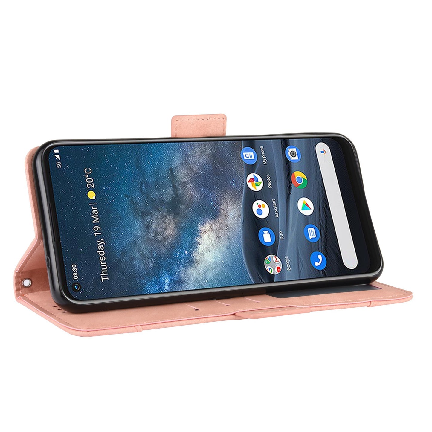 Leather with Wallet Stand Mobile Phone Case for Nokia 8.3 5G Anti-Collision Phone Cover