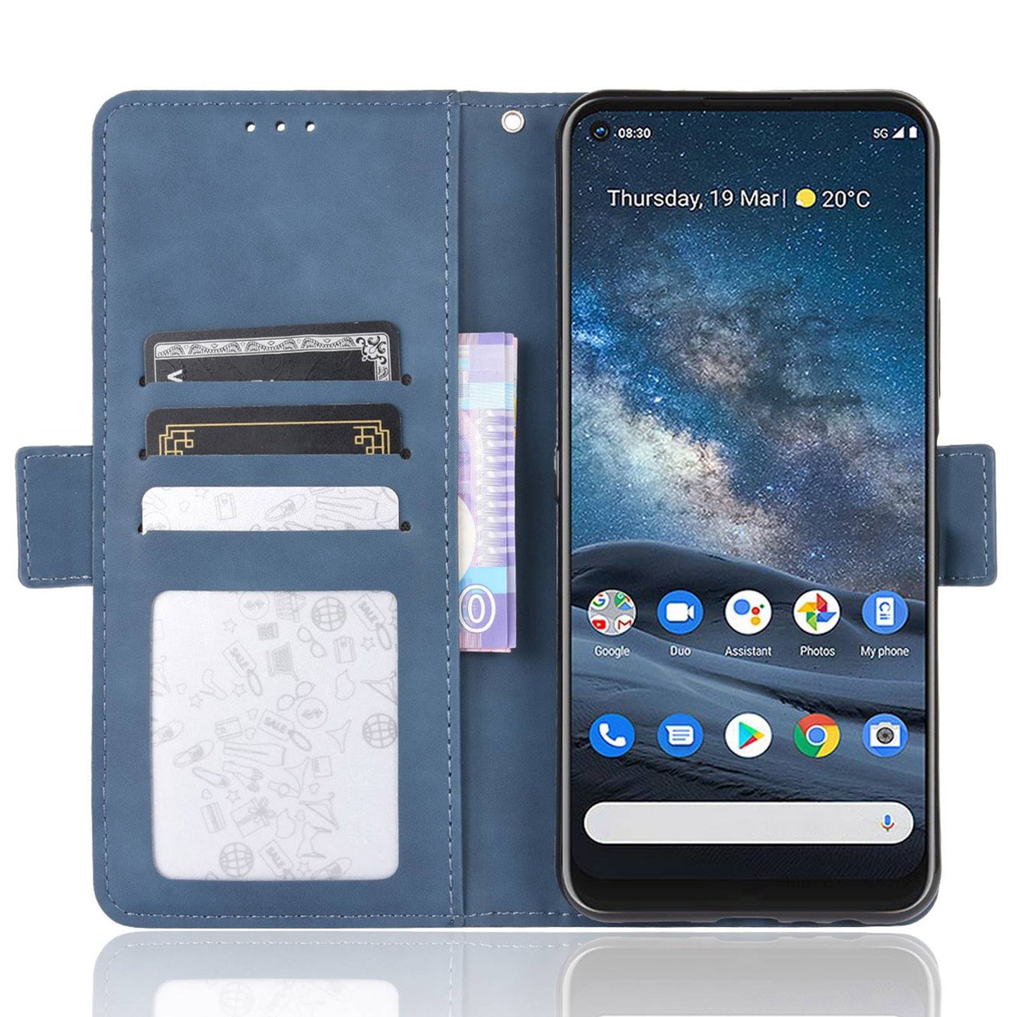Leather with Wallet Stand Mobile Phone Case for Nokia 8.3 5G Anti-Collision Phone Cover