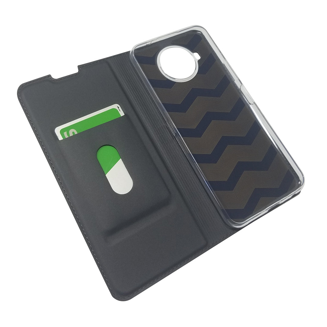 Auto-absorbed Card Slot Leather Protection Cover for Nokia 8.3 5G