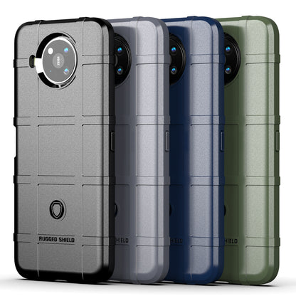 Shock-proof Rugged Square Grid Skin TPU Back Shell for Nokia 8.3 5G