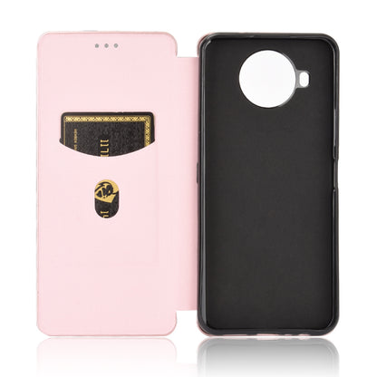 Carbon Fiber Texture Auto-absorbed Leather Shell for Nokia 8.3 5G