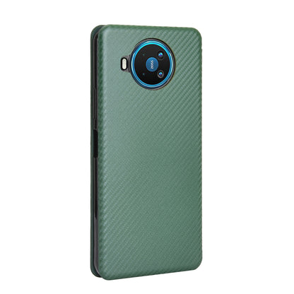 Carbon Fiber Texture Auto-absorbed Leather Shell for Nokia 8.3 5G