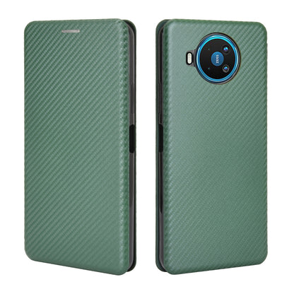 Carbon Fiber Texture Auto-absorbed Leather Shell for Nokia 8.3 5G