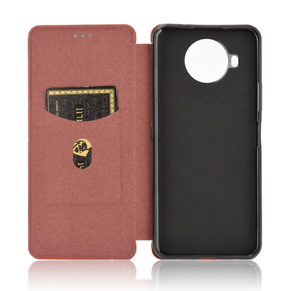Carbon Fiber Texture Auto-absorbed Leather Shell for Nokia 8.3 5G
