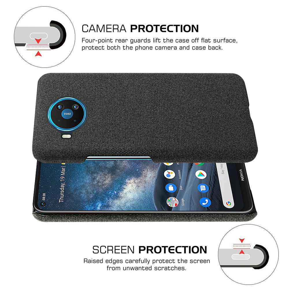 Cloth Texture Hard PC Shell for Nokia 8.3 5G
