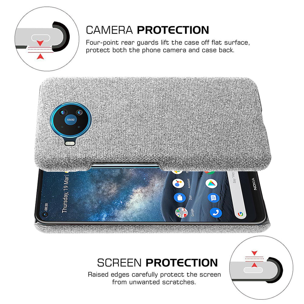 Cloth Texture Hard PC Shell for Nokia 8.3 5G