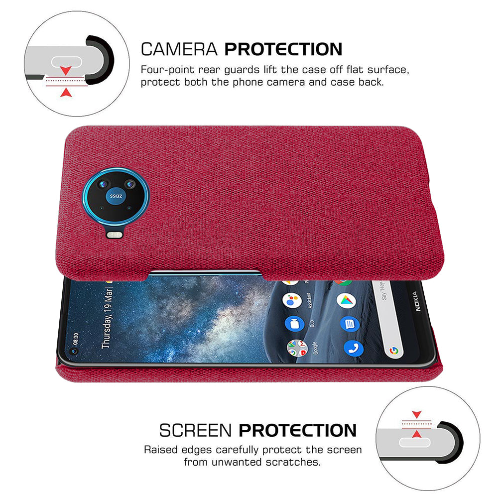 Cloth Texture Hard PC Shell for Nokia 8.3 5G