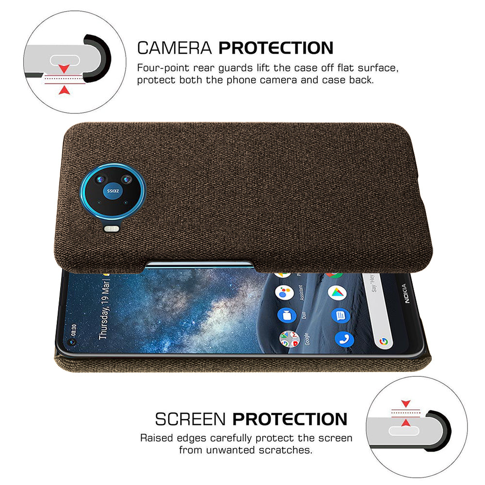 Cloth Texture Hard PC Shell for Nokia 8.3 5G
