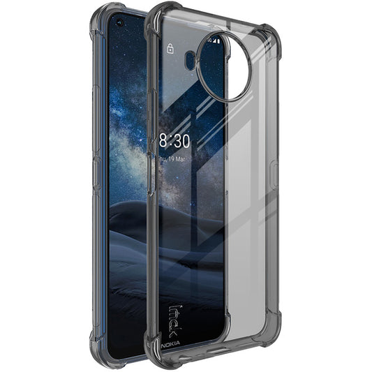 IMAK Silky Anti-drop Protection TPU Shell Cover + Screen Protector Film for Nokia 8.3 5G