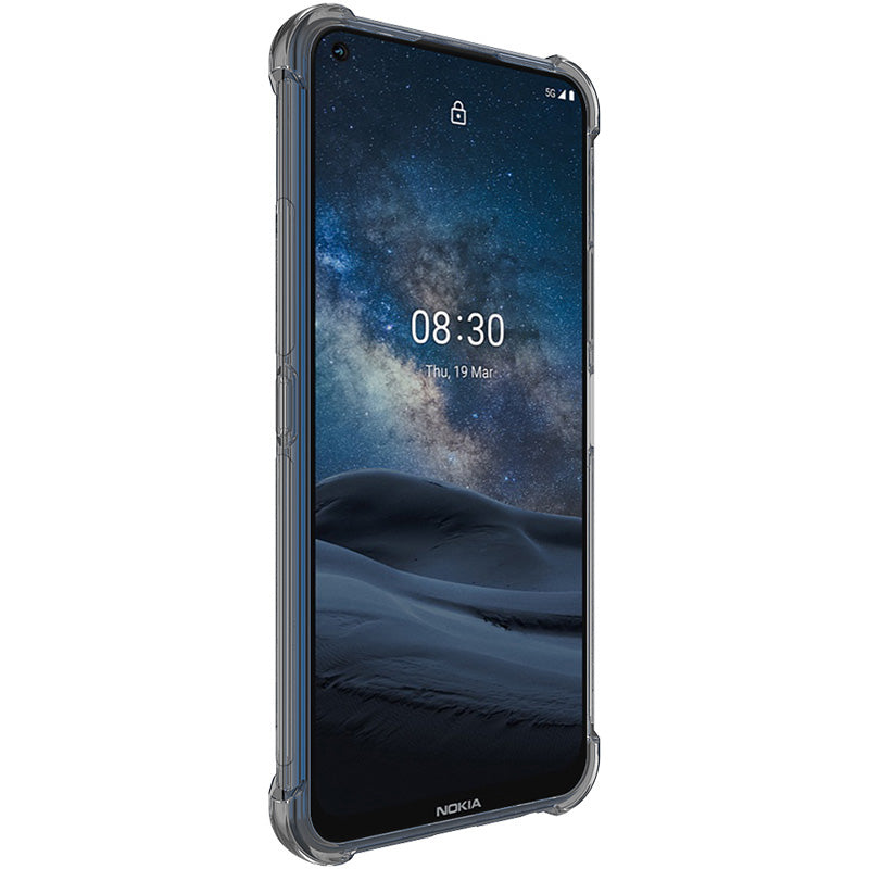 IMAK Silky Anti-drop Protection TPU Shell Cover + Screen Protector Film for Nokia 8.3 5G