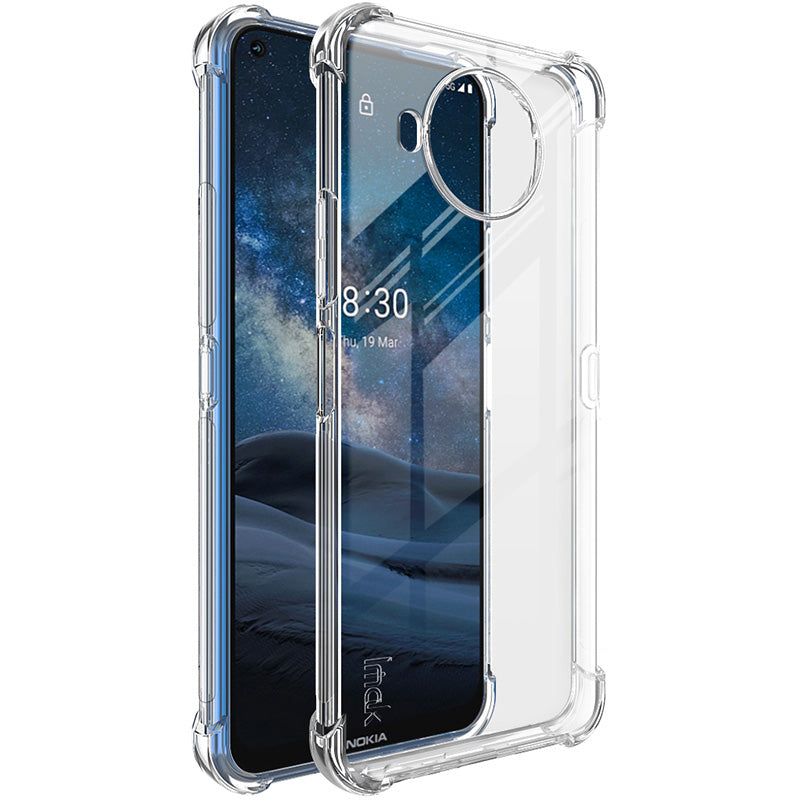 IMAK Silky Anti-drop Protection TPU Shell Cover + Screen Protector Film for Nokia 8.3 5G