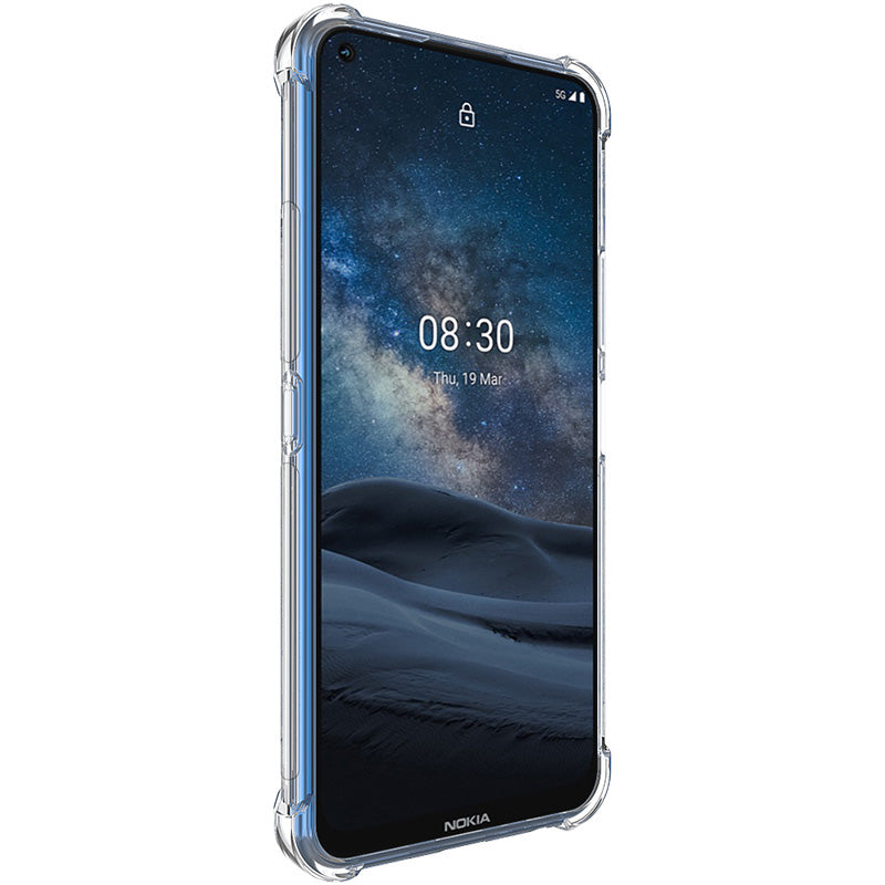 IMAK Silky Anti-drop Protection TPU Shell Cover + Screen Protector Film for Nokia 8.3 5G
