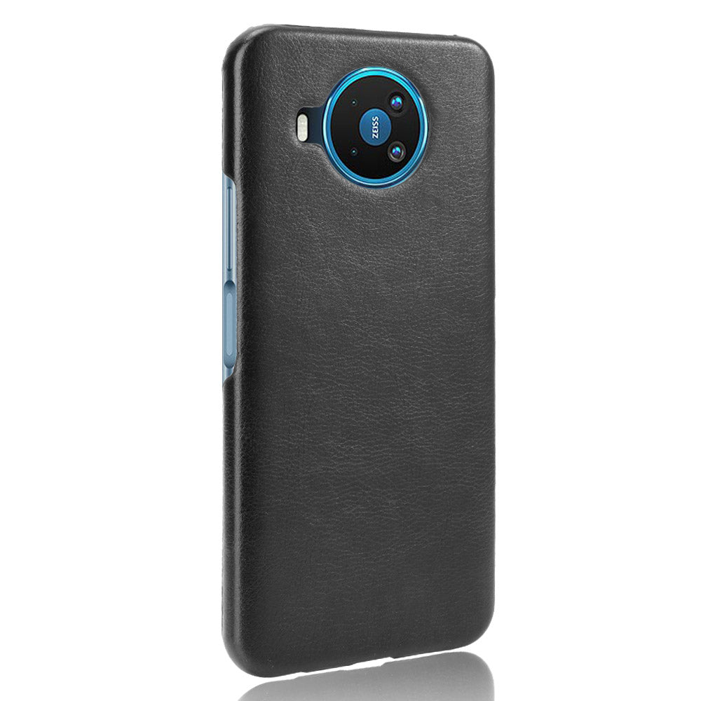 Litchi Skin Leather Coated PC Phone Shell for Nokia 8.3 5G