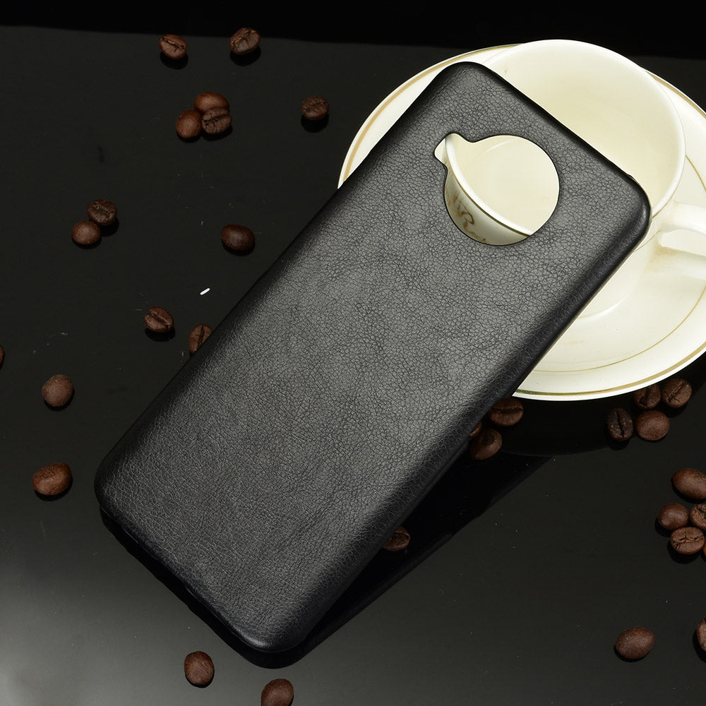Litchi Skin Leather Coated PC Phone Shell for Nokia 8.3 5G