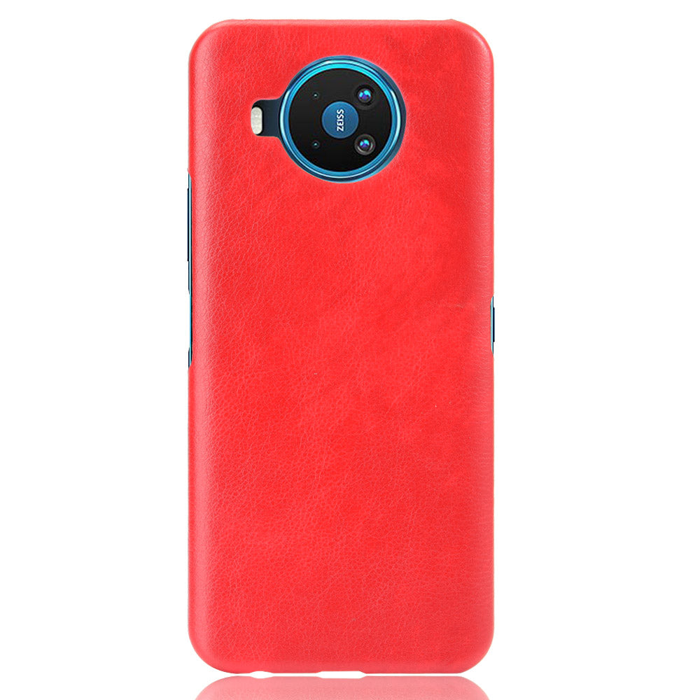 Litchi Skin Leather Coated PC Phone Shell for Nokia 8.3 5G