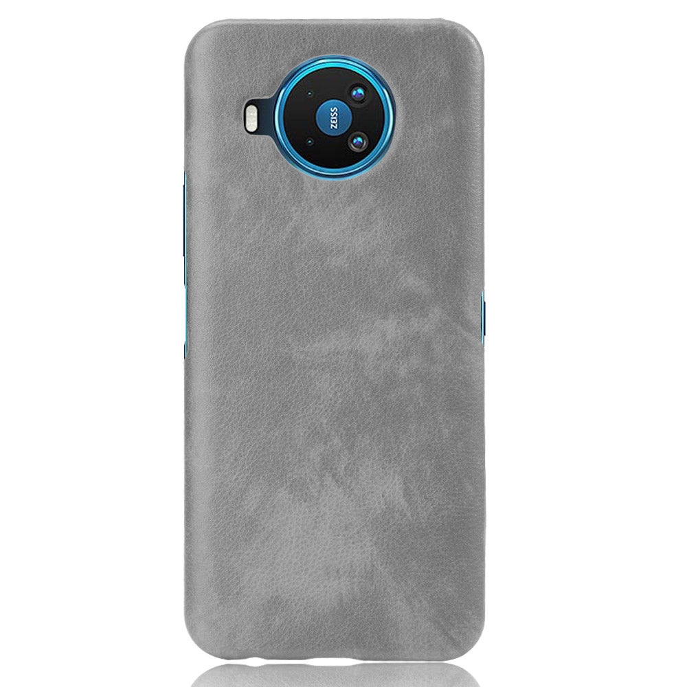 Litchi Skin Leather Coated PC Phone Shell for Nokia 8.3 5G