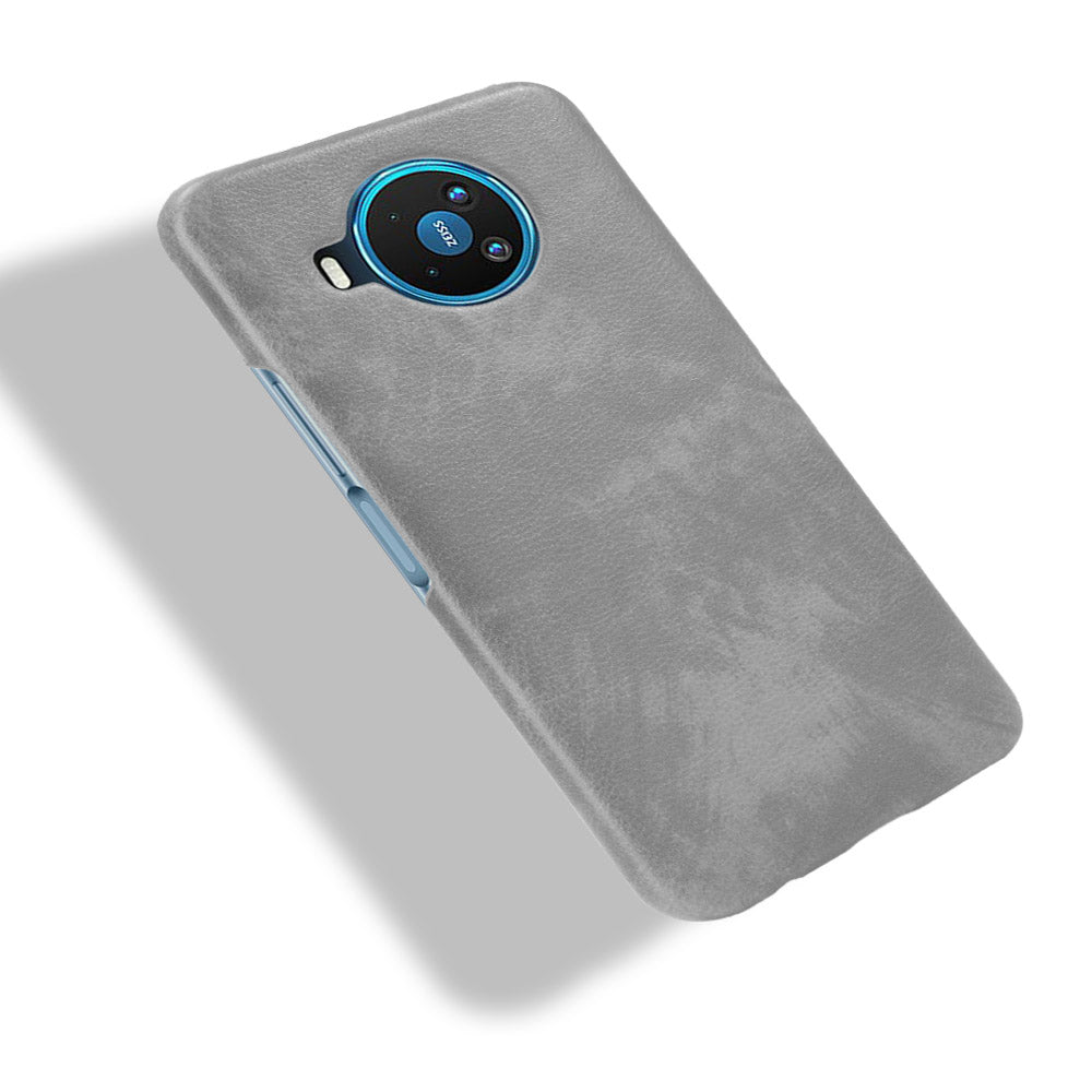 Litchi Skin Leather Coated PC Phone Shell for Nokia 8.3 5G