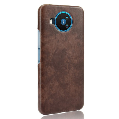Litchi Skin Leather Coated PC Phone Shell for Nokia 8.3 5G