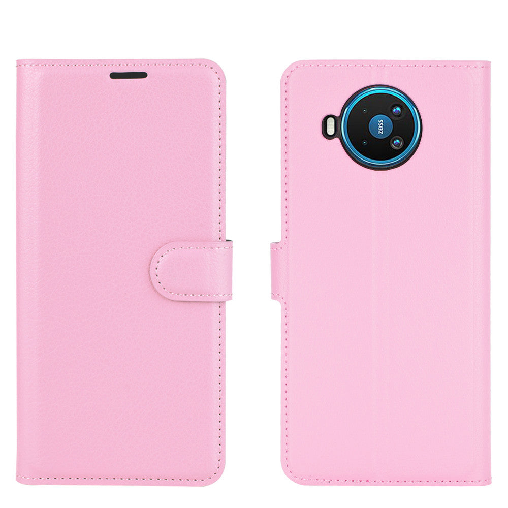 Litchi Texture Leather Wallet Cell Phone Protective Case for Nokia 8.3 5G