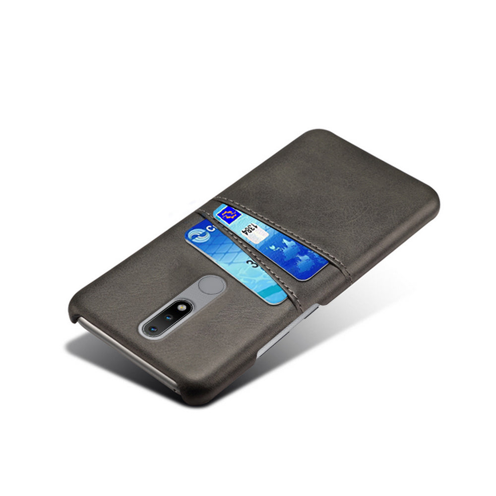 KSQ PU Leather Coated Hard PC Phone Cover for Nokia 2.4