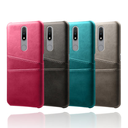 KSQ PU Leather Coated Hard PC Phone Cover for Nokia 2.4