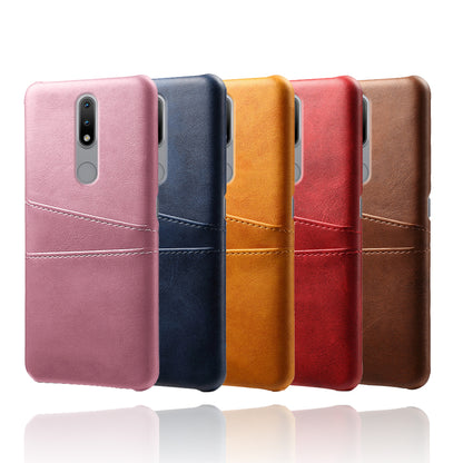 KSQ PU Leather Coated Hard PC Phone Cover for Nokia 2.4