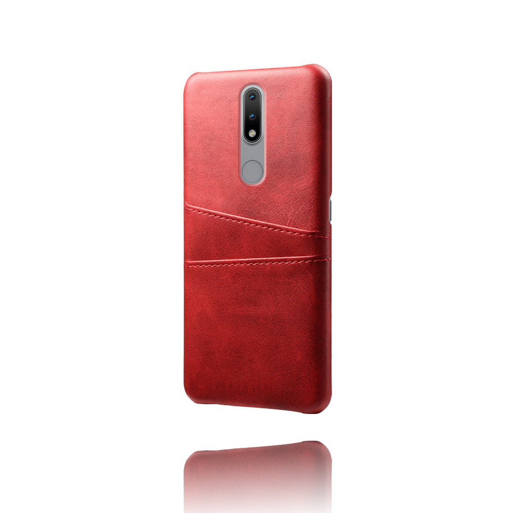 KSQ PU Leather Coated Hard PC Phone Cover for Nokia 2.4