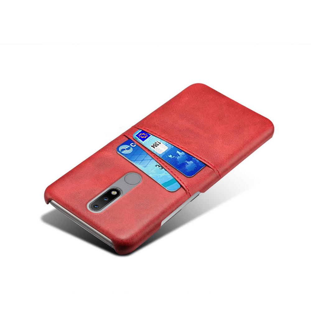 KSQ PU Leather Coated Hard PC Phone Cover for Nokia 2.4