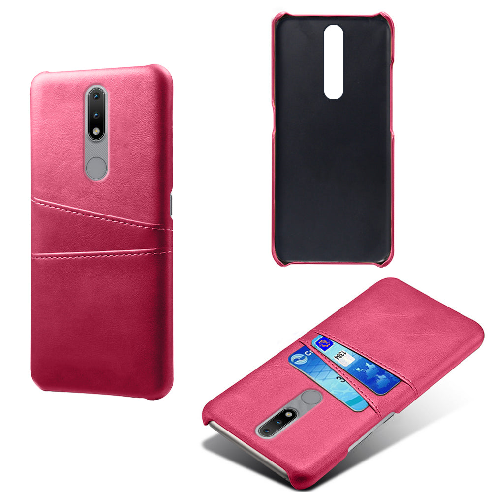 KSQ PU Leather Coated Hard PC Phone Cover for Nokia 2.4