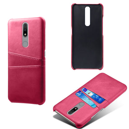 KSQ PU Leather Coated Hard PC Phone Cover for Nokia 2.4