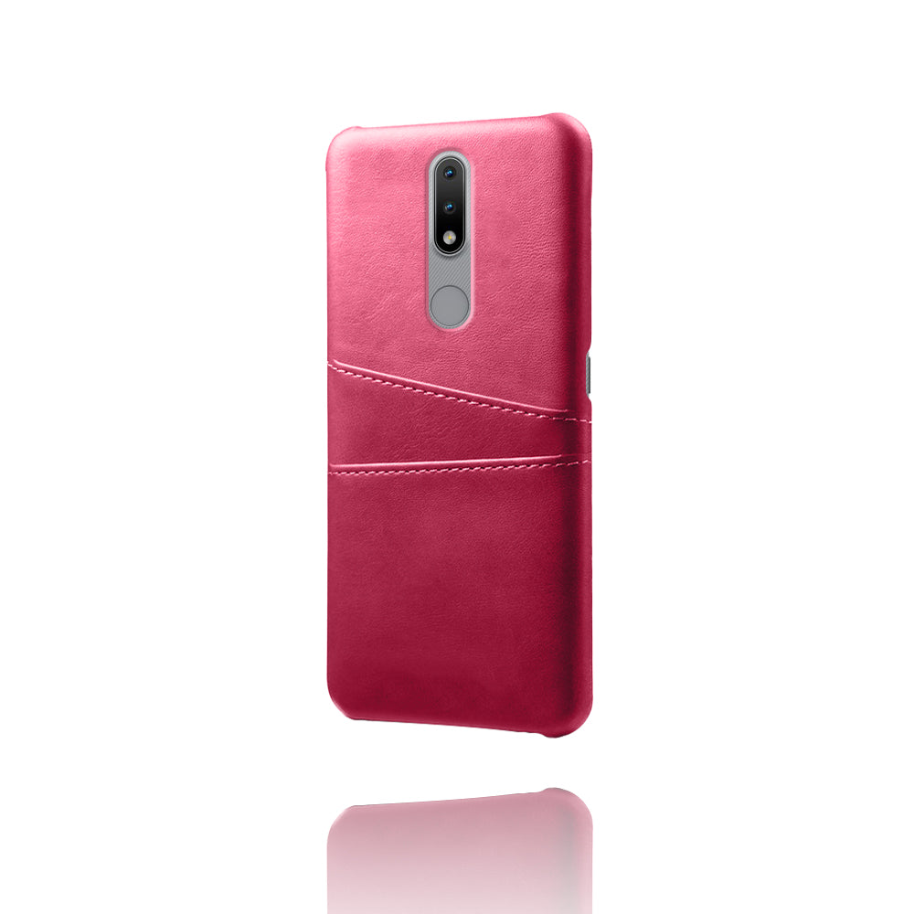 KSQ PU Leather Coated Hard PC Phone Cover for Nokia 2.4