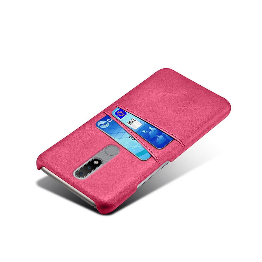 KSQ PU Leather Coated Hard PC Phone Cover for Nokia 2.4