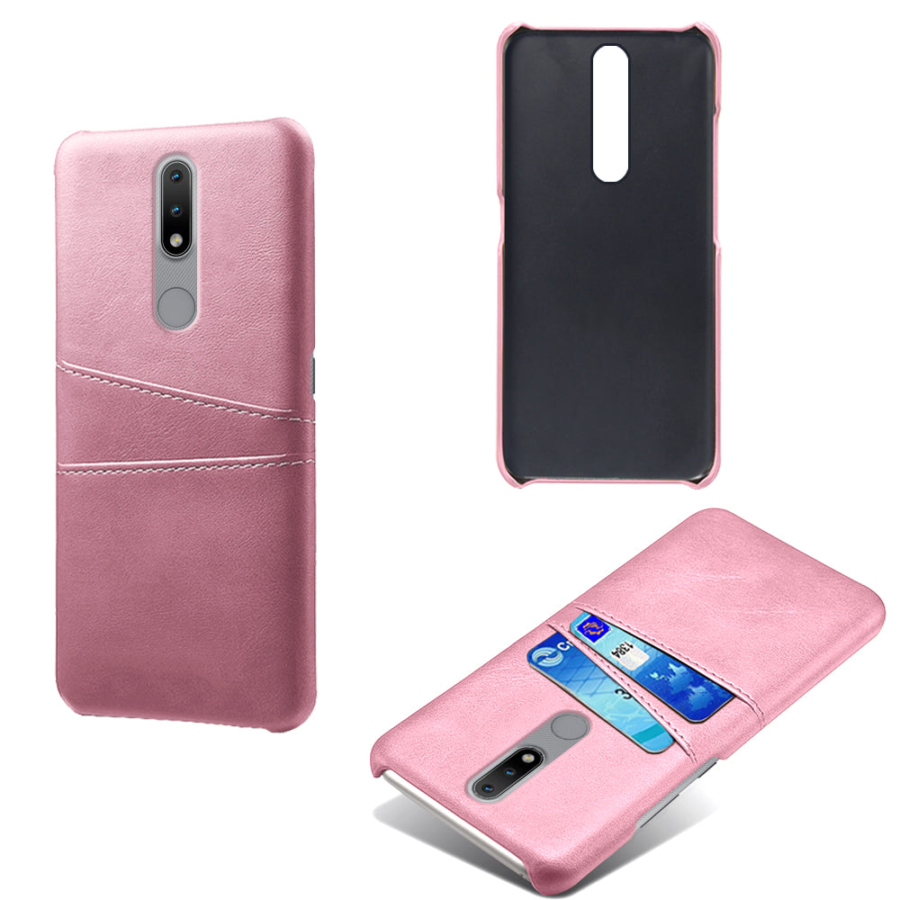 KSQ PU Leather Coated Hard PC Phone Cover for Nokia 2.4