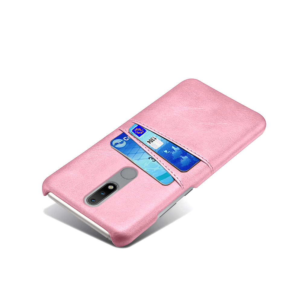 KSQ PU Leather Coated Hard PC Phone Cover for Nokia 2.4