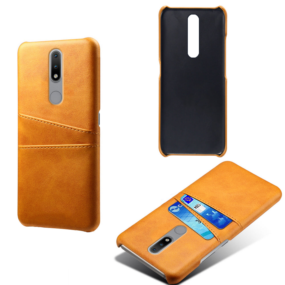KSQ PU Leather Coated Hard PC Phone Cover for Nokia 2.4