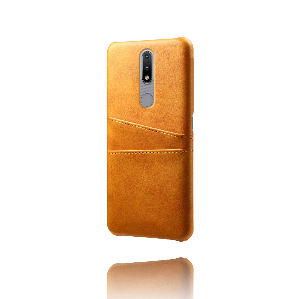 KSQ PU Leather Coated Hard PC Phone Cover for Nokia 2.4