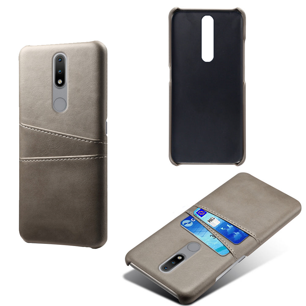 KSQ PU Leather Coated Hard PC Phone Cover for Nokia 2.4