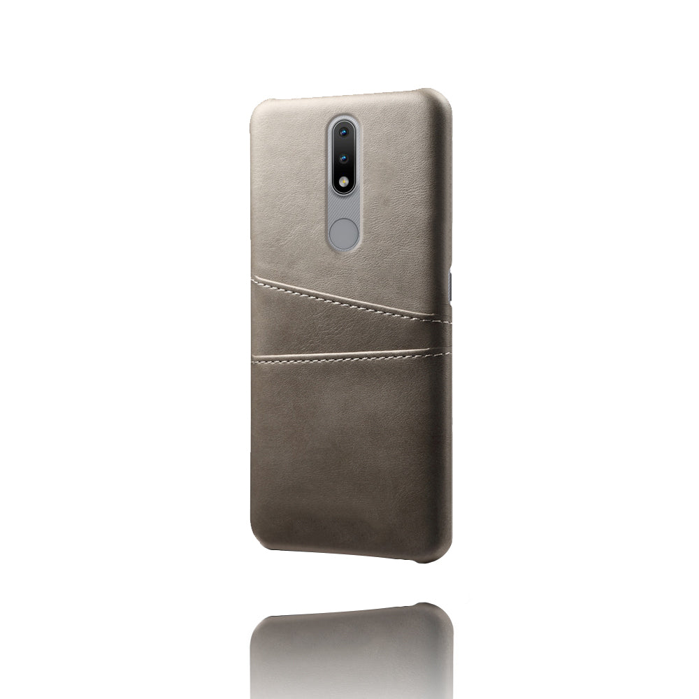 KSQ PU Leather Coated Hard PC Phone Cover for Nokia 2.4