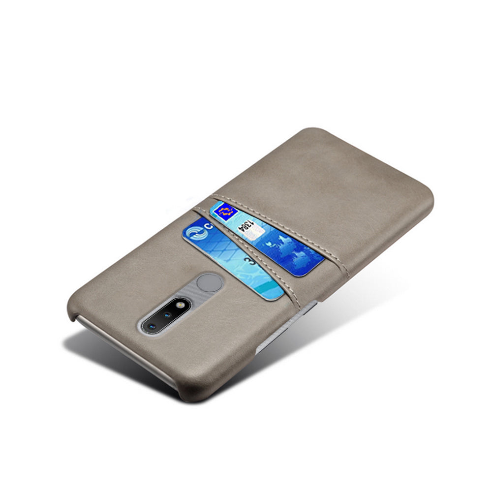 KSQ PU Leather Coated Hard PC Phone Cover for Nokia 2.4