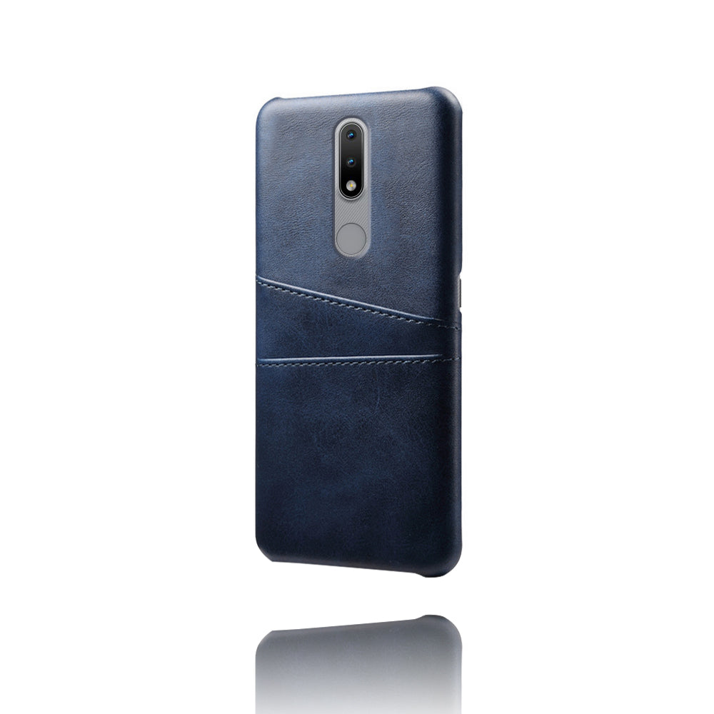 KSQ PU Leather Coated Hard PC Phone Cover for Nokia 2.4
