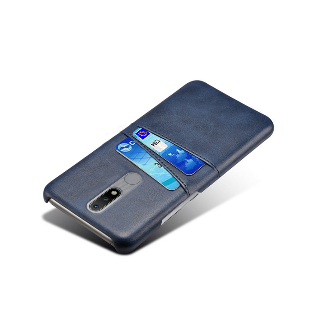KSQ PU Leather Coated Hard PC Phone Cover for Nokia 2.4