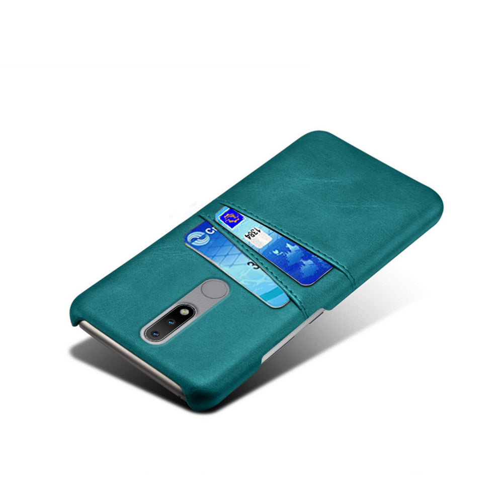 KSQ PU Leather Coated Hard PC Phone Cover for Nokia 2.4