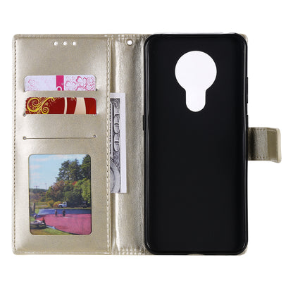 Imprint Flower Leather Wallet Stand Case for Nokia 3.4