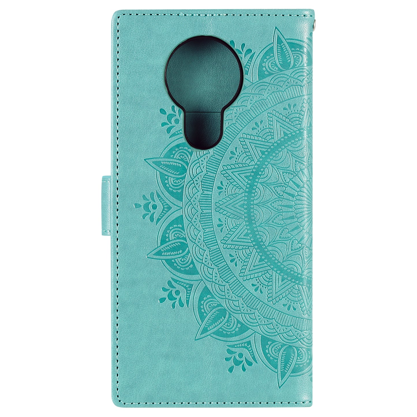 Imprint Flower Leather Wallet Stand Case for Nokia 3.4