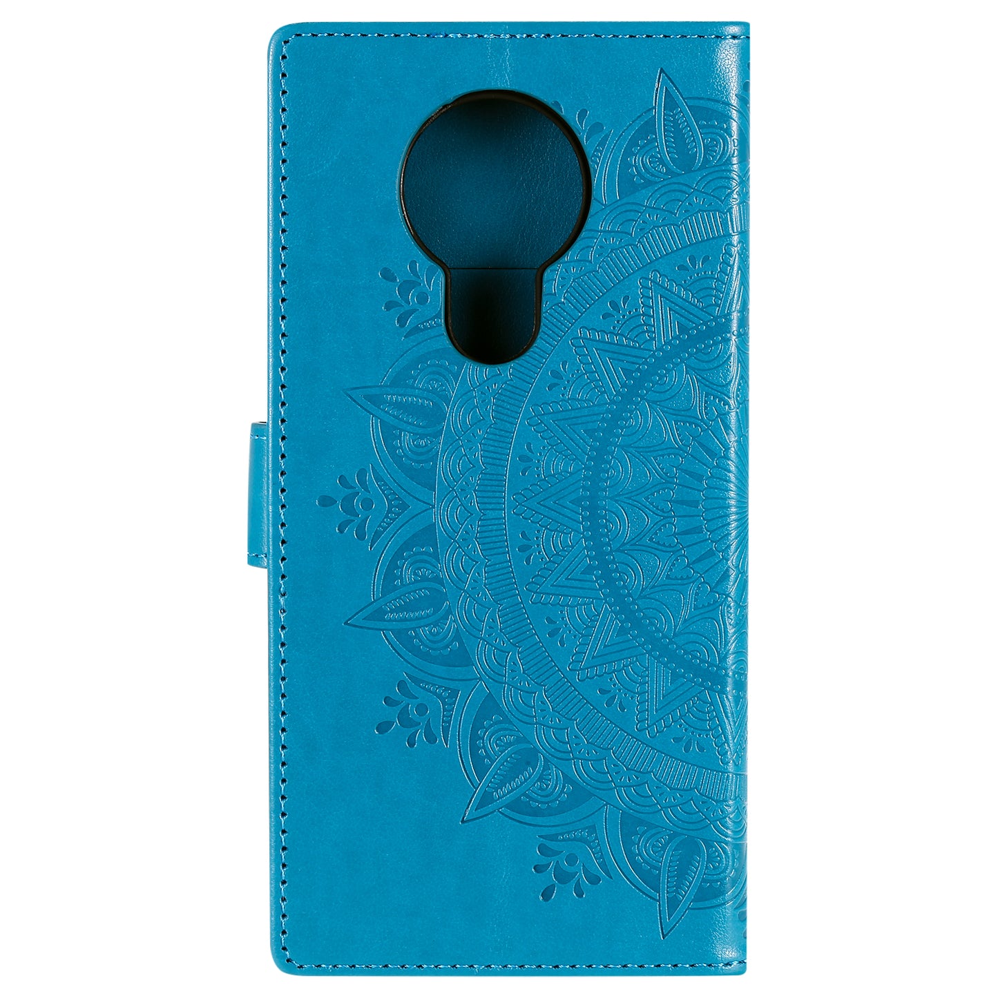 Imprint Flower Leather Wallet Stand Case for Nokia 3.4