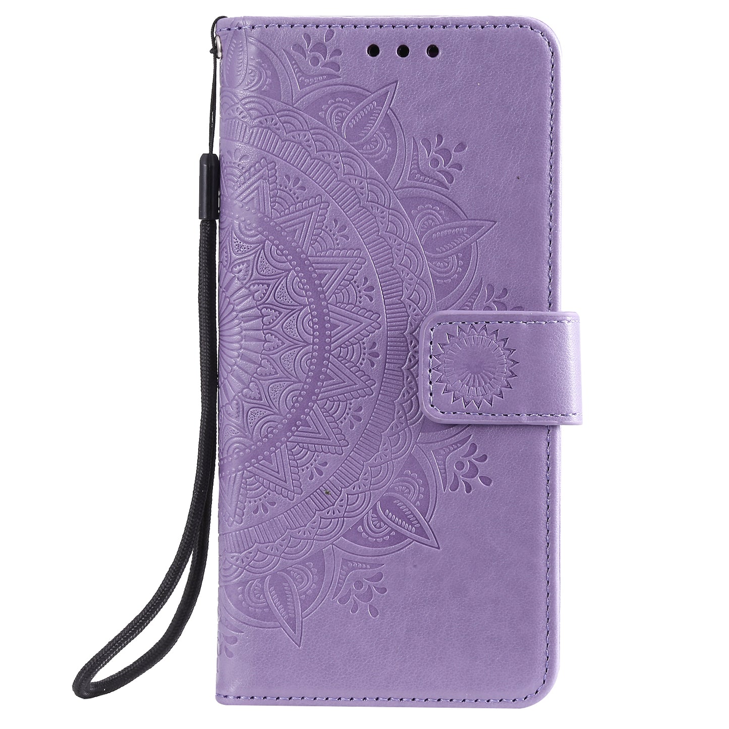 Imprint Flower Leather Wallet Stand Case for Nokia 3.4