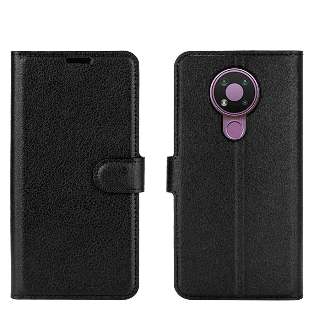 Litchi Grain Wallet Stand Leather Flip Protection Case for Nokia 3.4