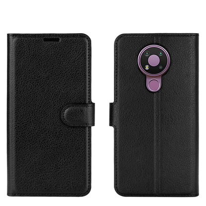 Litchi Grain Wallet Stand Leather Flip Protection Case for Nokia 3.4
