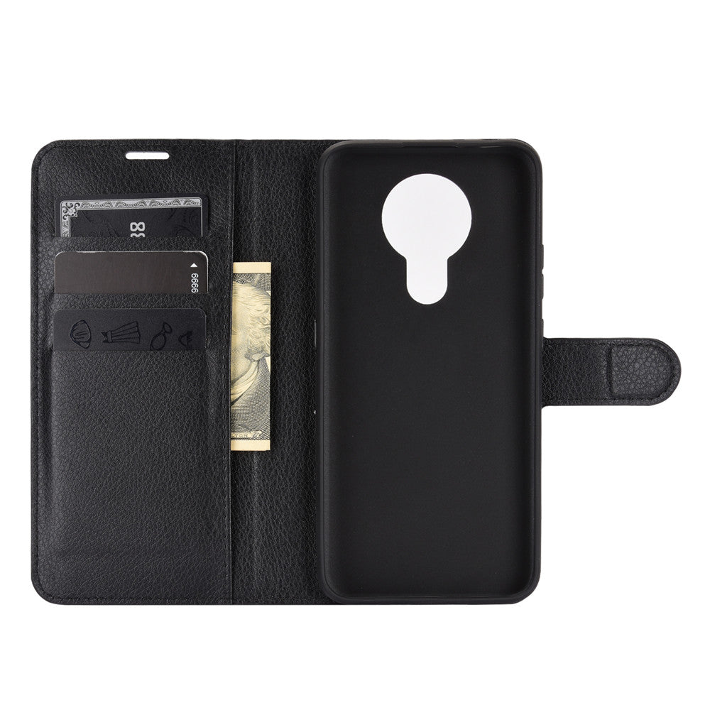 Litchi Grain Wallet Stand Leather Flip Protection Case for Nokia 3.4